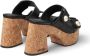 Jimmy Choo Fayence 95mm leather platform sandals Black - Thumbnail 3