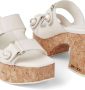 Jimmy Choo Fayence 95mm leather platform sandals White - Thumbnail 3