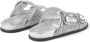 Jimmy Choo Fayence glitter leather sandals Silver - Thumbnail 3