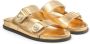 Jimmy Choo Fayence leather sandals Gold - Thumbnail 2