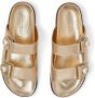 Jimmy Choo Fayence leather sandals Gold - Thumbnail 4