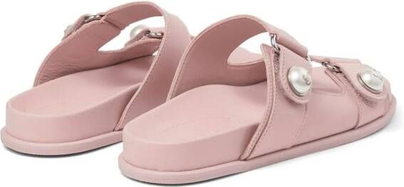 Jimmy Choo Fayence leather sandals Pink