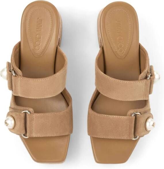 Jimmy Choo Fayence wedge sandals Neutrals