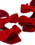 Jimmy Choo Flaca 100mm velvet mules Red - Thumbnail 5