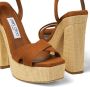 Jimmy Choo Gaia 140mm platform sandals Brown - Thumbnail 5