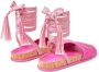 Jimmy Choo Gal flat wrap-around sandals Pink - Thumbnail 3