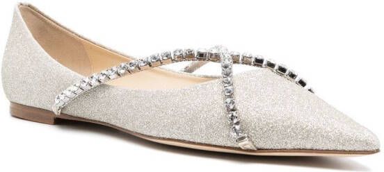Jimmy Choo Genevi ballerina shoes Silver