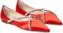 Jimmy Choo Genevi crystal-embellished ballerina shoes Red - Thumbnail 2