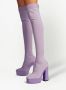 Jimmy Choo Giome 140mm over-the-knee platform boots Purple - Thumbnail 3
