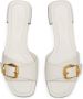 Jimmy Choo Hawke buckled leather slides Neutrals - Thumbnail 4