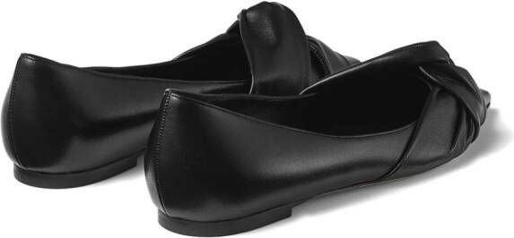 Jimmy Choo Hedera knot-detail ballerina shoes Black