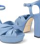 Jimmy Choo Heloise 120mm snakeskin-effect sandals Blue - Thumbnail 5