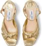 Jimmy Choo Heloise 95mm sandals Gold - Thumbnail 4