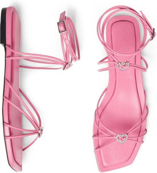 Jimmy Choo Indiya flat strappy sandals Pink