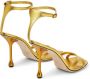 Jimmy Choo Ixia 95mm metallic leather sandals Gold - Thumbnail 3
