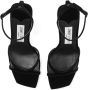 Jimmy Choo Ixia 95mm velvet sandals Black - Thumbnail 4