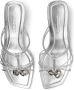 Jimmy Choo Jemma 50mm leather mules Silver - Thumbnail 4