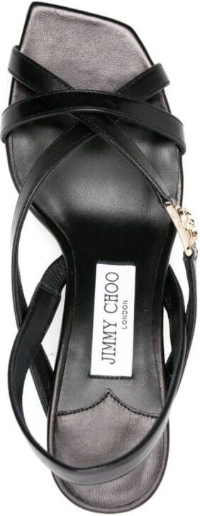 Jimmy Choo Jess 65mm leather sandals Black