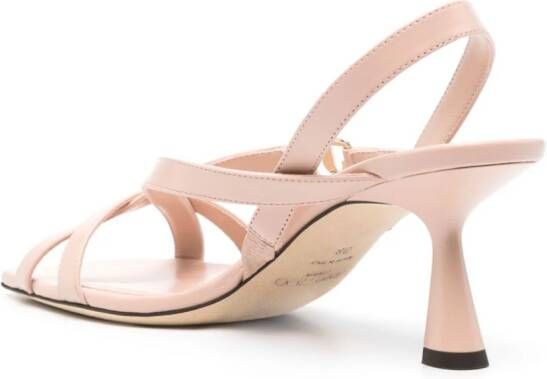 Jimmy Choo Jess 65mm leather sandals Pink