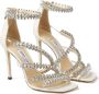 Jimmy Choo Josefine 100mm crystal-embellished sandals White - Thumbnail 2