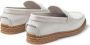 Jimmy Choo Josh Driver suede loafers White - Thumbnail 3