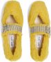 Jimmy Choo Krista shearling ballerina shoes Yellow - Thumbnail 3