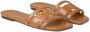 Jimmy Choo Laran debossed-logo sandals Brown - Thumbnail 2