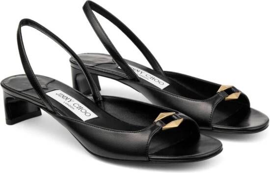 Jimmy Choo Lev 35mm slingback sandals Black