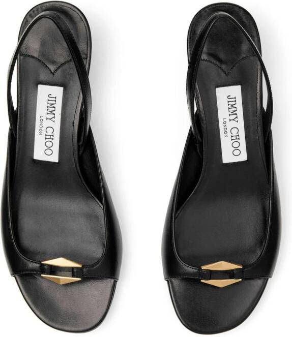 Jimmy Choo Lev 35mm slingback sandals Black