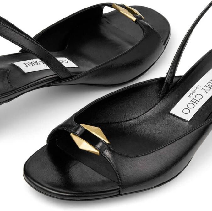 Jimmy Choo Lev 35mm slingback sandals Black