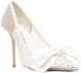 Jimmy Choo Love 100mm crystal-embellished pumps White - Thumbnail 2