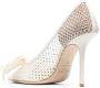 Jimmy Choo Love 100mm crystal-embellished pumps White - Thumbnail 3