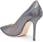 Jimmy Choo Love 100mm holographic-effect pumps Silver - Thumbnail 3