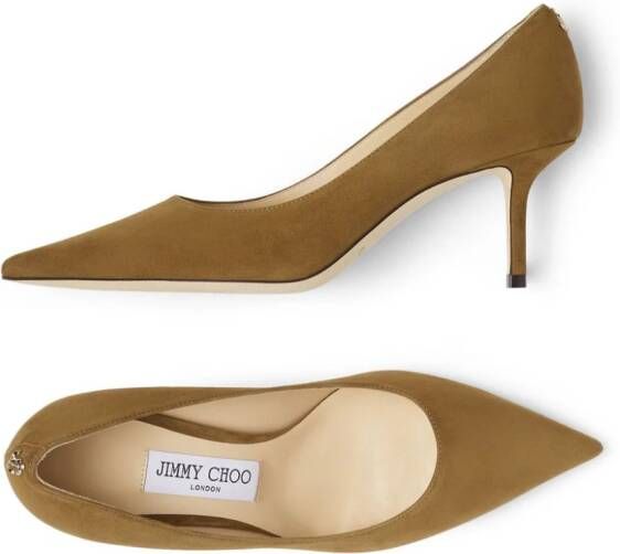 Jimmy Choo Love 65mm leather pumps Brown