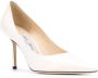 Jimmy Choo Love 85mm patent leather pumps White - Thumbnail 2