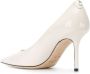 Jimmy Choo Love 85mm patent leather pumps White - Thumbnail 3