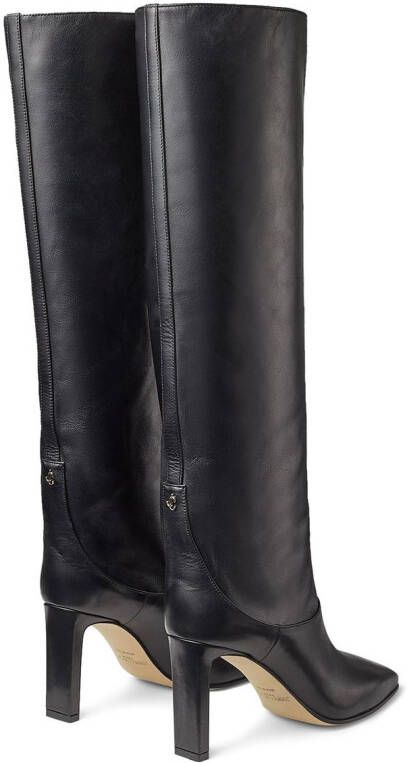 Jimmy Choo Mahesa 85mm leather boots Black