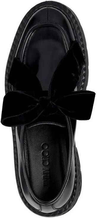 Jimmy Choo Marlow bow-detail lace-up shoes Black
