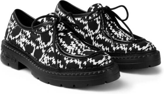 Jimmy Choo Marlow graphic-print loafers Black