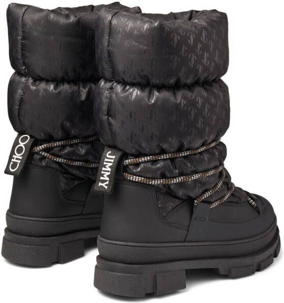 Jimmy Choo monogram-print snow boots Black