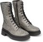 Jimmy Choo Nari crystal-embellished leather boots Silver - Thumbnail 2