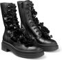 Jimmy Choo Nari flower-appliqué boots Black - Thumbnail 2