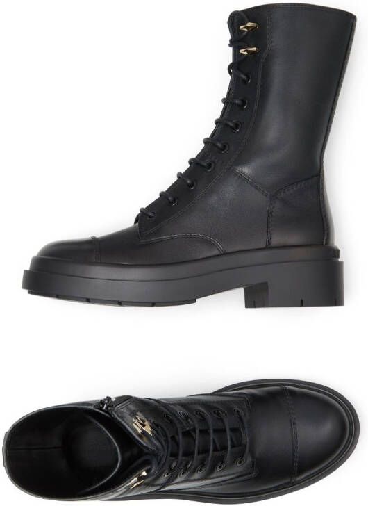 Jimmy Choo Nari lace-up leather boots Black