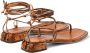 Jimmy Choo Onyxia leather sandals Brown - Thumbnail 3