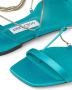 Jimmy Choo Oriana satin flat sandals Blue - Thumbnail 4