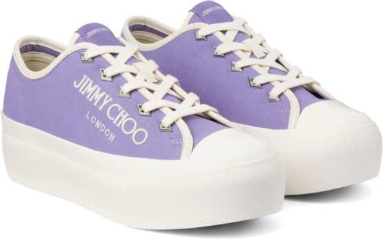 Jimmy Choo Palma Maxi canvas sneakers Purple