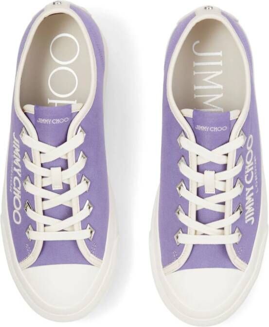 Jimmy Choo Palma Maxi canvas sneakers Purple