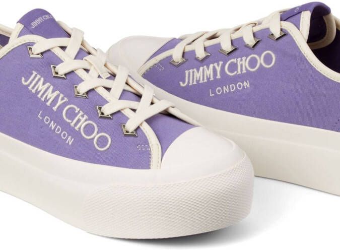 Jimmy Choo Palma Maxi canvas sneakers Purple