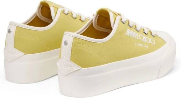 Jimmy Choo Palma Maxi canvas sneakers Yellow