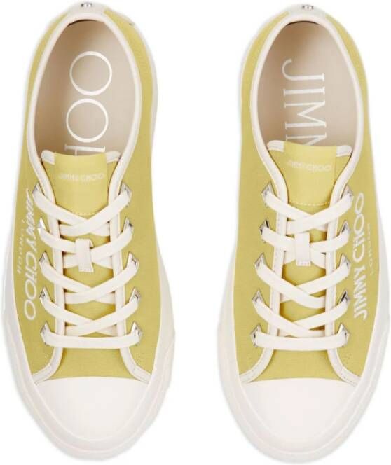 Jimmy Choo Palma Maxi canvas sneakers Yellow